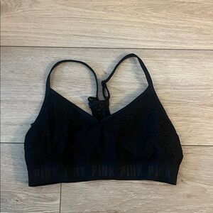 PINK Victoria's Secret Black Lace Bralette -medium